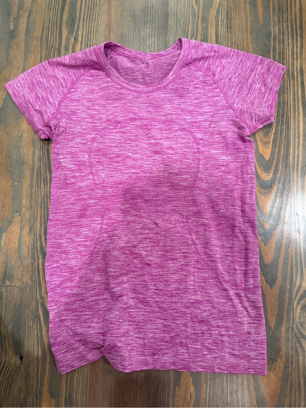 lululemon athletica' Short-Sleeve Heathered Pink Top